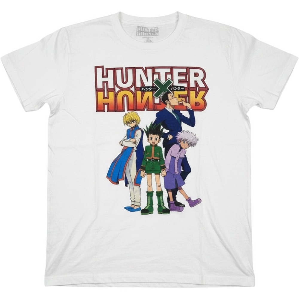Hunter x Hunter Anime Graphic T-Shirt White Small Gon Killua Kurapika Leorio L3